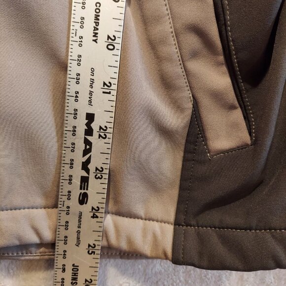 Free Country Wind Breaker Water Resist Womens M Jacket zip Gray Hooded gorpcore - Picture 6 of 12